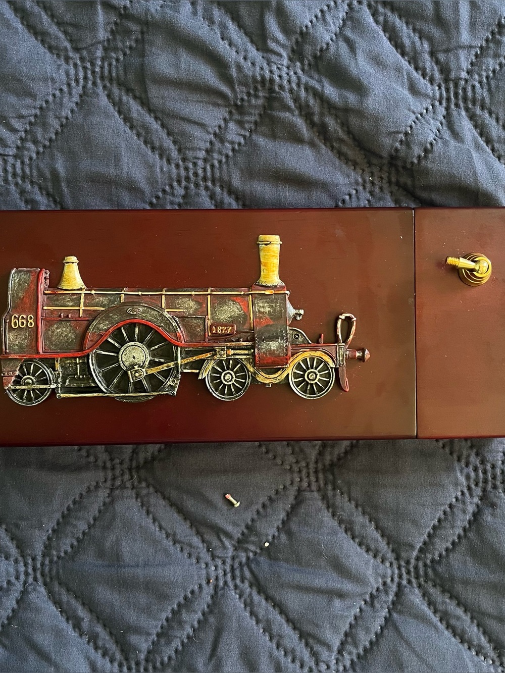 Vanmark “Central Station” collectible wooden pen/trinket box